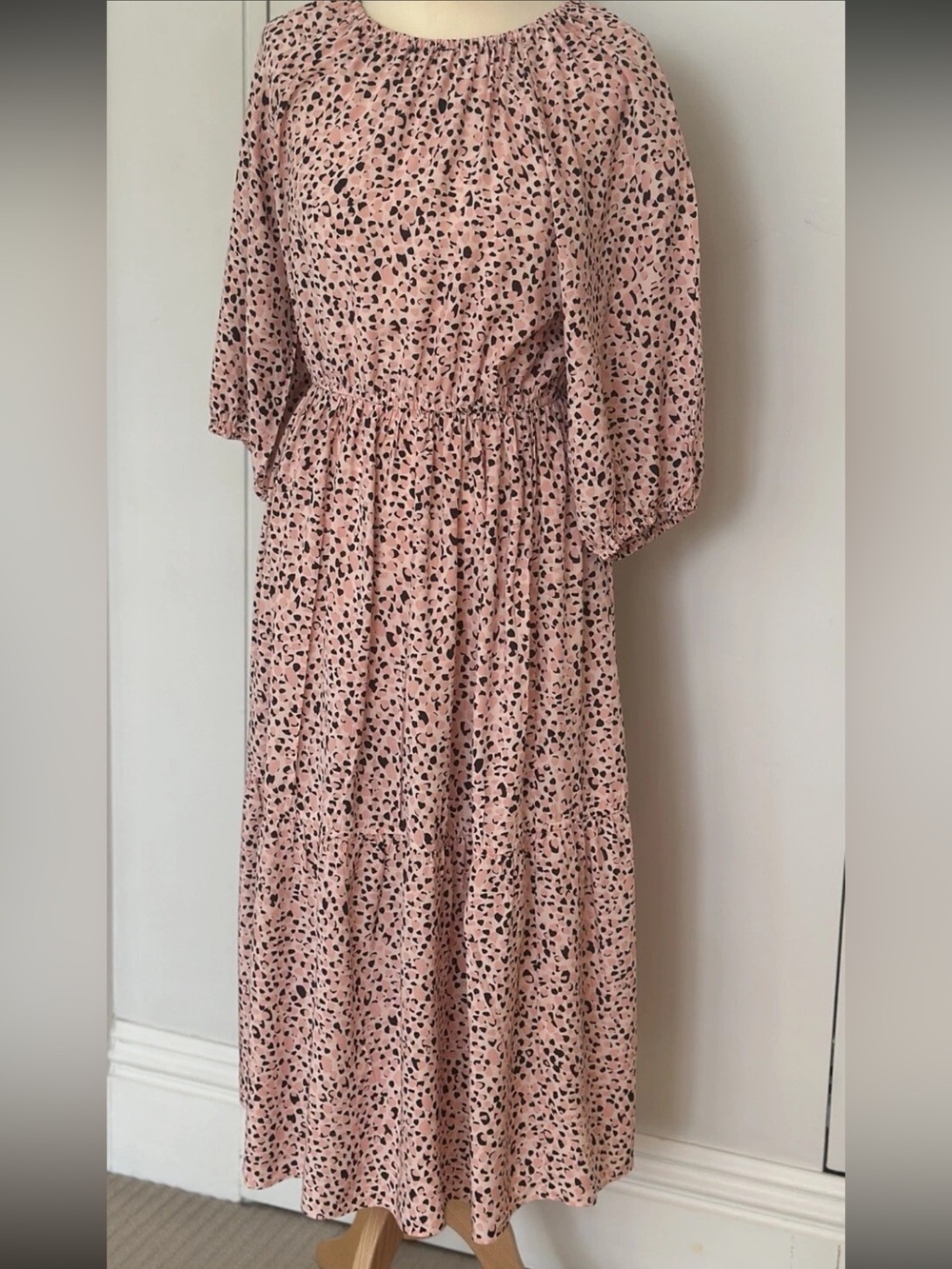 & Other Stories Pink Printed Maxi Dress